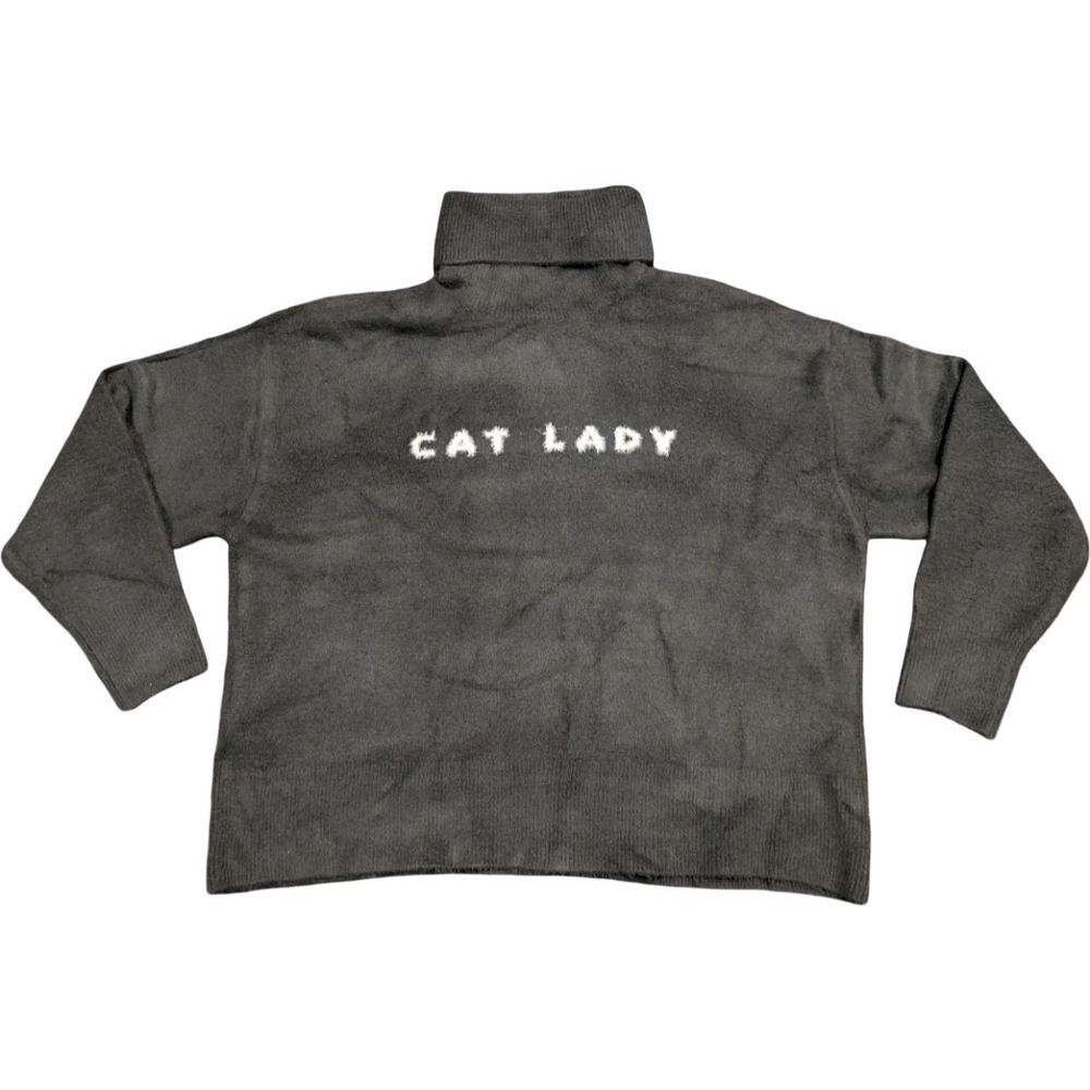 ⭐C9 The Cuddle Collab X Target Womens CAT LADY Turtleneck Sweater Black Size XL